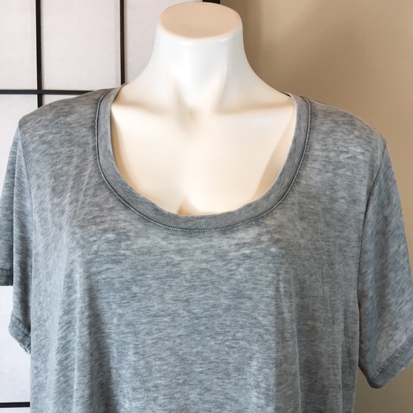 🐲💙 Barefoot Dreams Malibu Collection Burnout Scoop Neck Tee - Picture 3 of 9